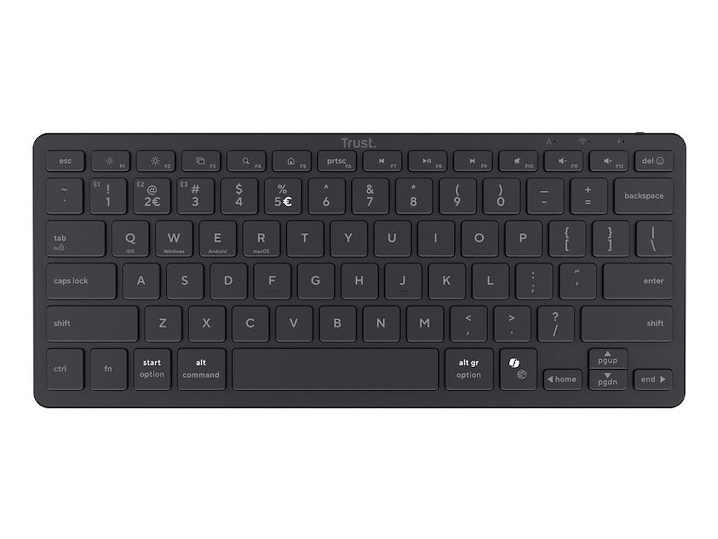 Trust Nado II tastatur Hjemme/kontor Bluetooth Tysk Sort