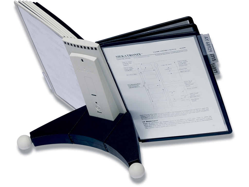 Registersystem, Bordmodel, Til 10 lommer (incl.), A4, Durable SHERPA 