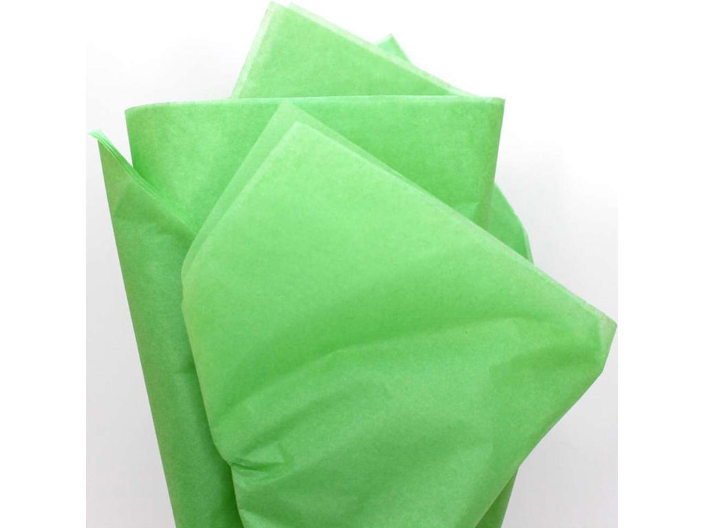 Silkepapir, 50x75 cm, Græsgrøn, 480 ark