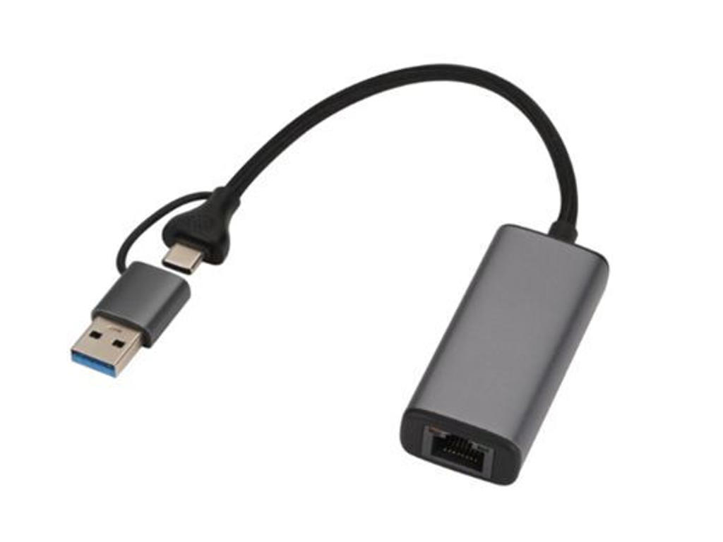 Microconnect MC-USBACNET2.5G kabel kønsskifter USB C RJ-45 Sort