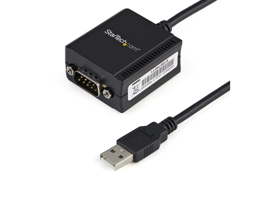 StarTech.com ICUSB2321F kabel kønsskifter DB-9 USB 2.0 A Sort