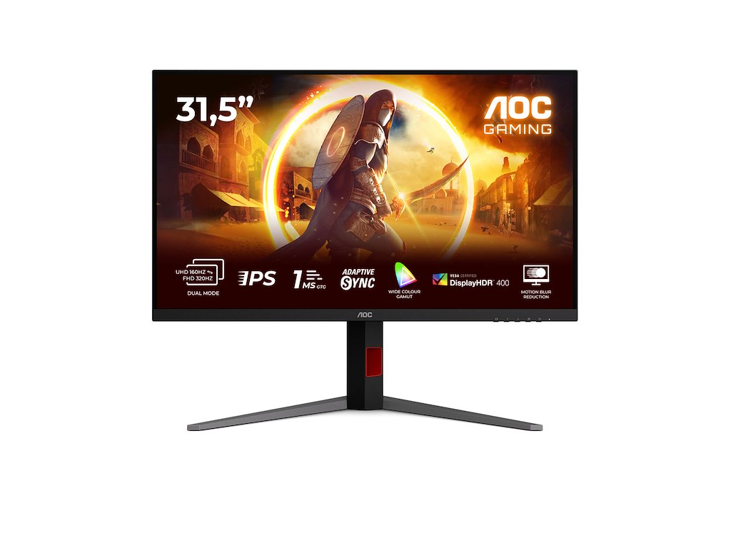 AOC G4 U32G4U computerskærm 80 cm (31.5") 3840 x 2160 pixel 4K Ultra HD Sort, Rød