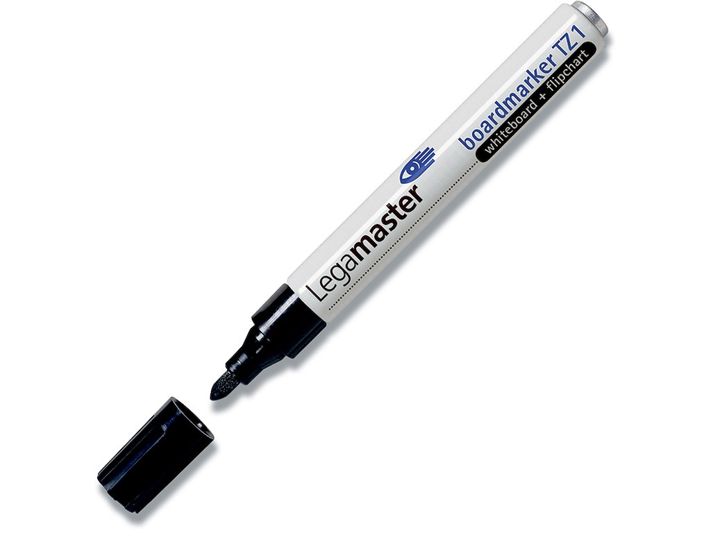Whiteboard marker, Rund spids, Sort, 1.5-3 mm, Legamaster TZ1 