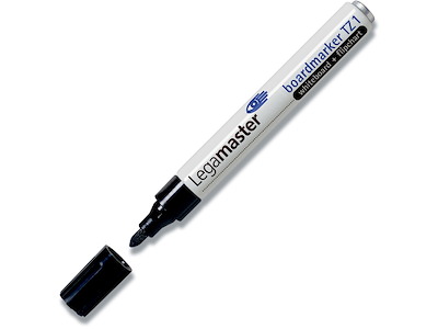 Whiteboard marker, Rund spids, Sort, 1.5-3 mm, Legamaster TZ1 