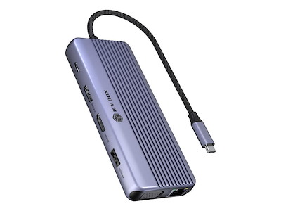 ICY BOX IB-DK4062-CPD Ledningsført USB 3.2 Gen 1 (3.1 Gen 1) Type-C Anthracit
