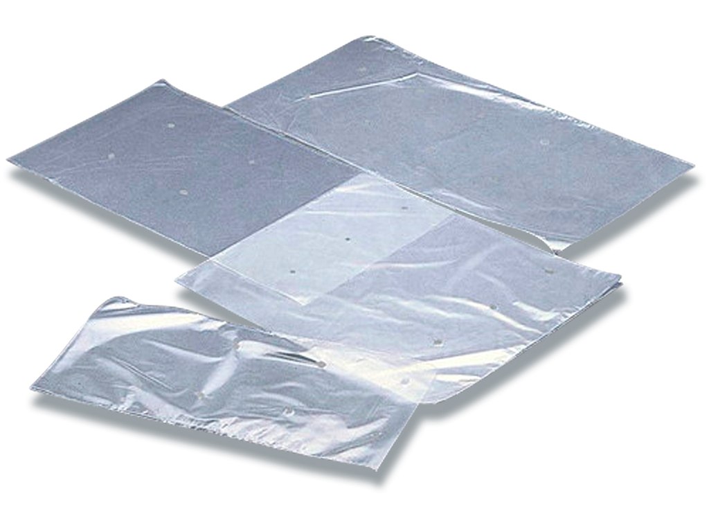 Plastpose, Med ventilhuller, 180x360 mm, 25 micron, 1000 poser