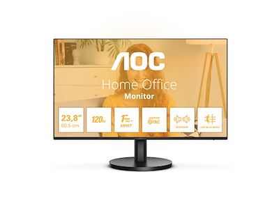 AOC B3 24B3QA2 computerskærm 60,5 cm (23.8") 1920 x 1080 pixel Fuld HD LED Sort