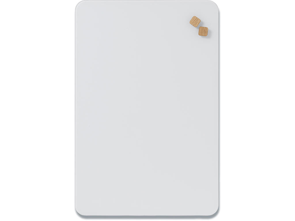 Glastavle, Magnetisk, 40x60 cm, Hvid, Naga Pure white 