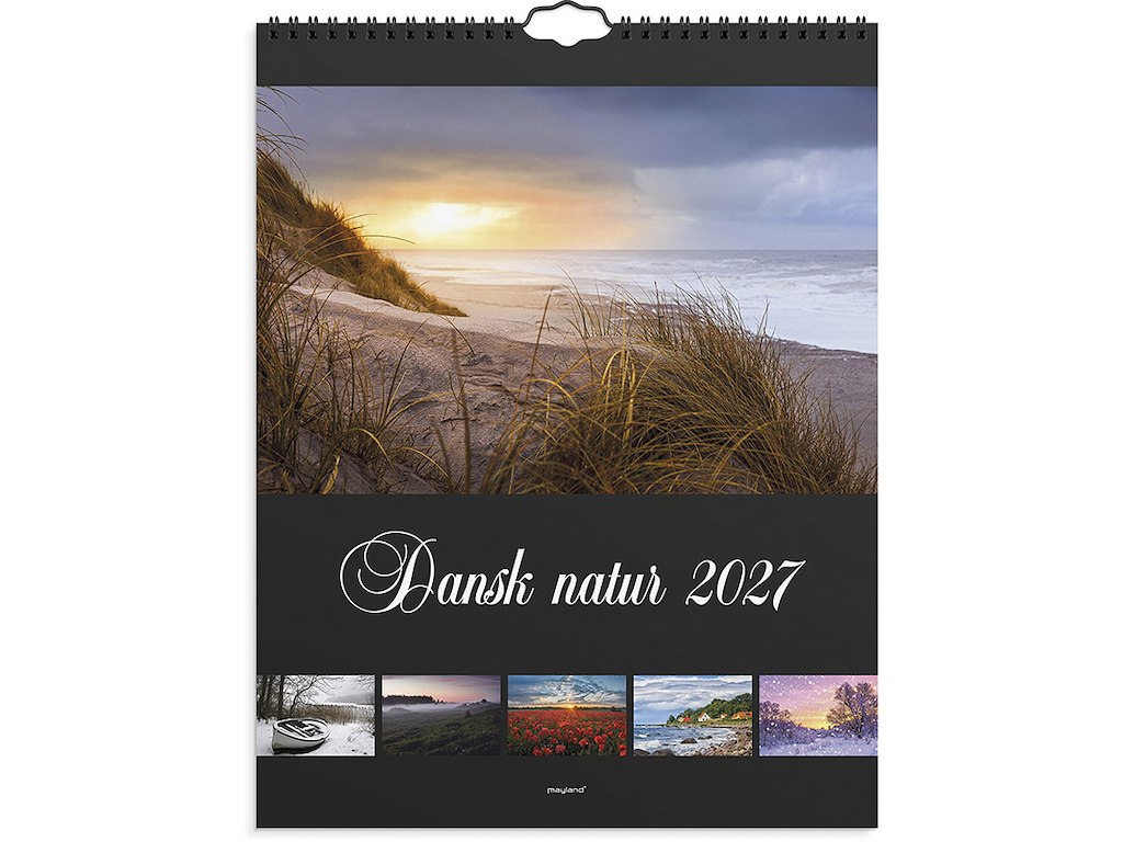 Vægkalender, 2027, Dansk natur, 1 måned pr. opslag, Mayland