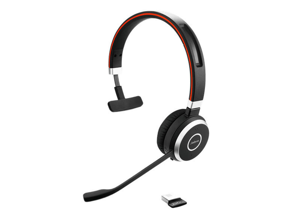 Jabra Evolve 65 SE Headset Kabel & trådløs Opkald/musik Micro-USB Bluetooth Sort