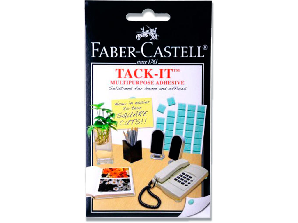 Limpasta, 90 puder, 9x12 mm, 50 g, Faber Castell Tack-it 