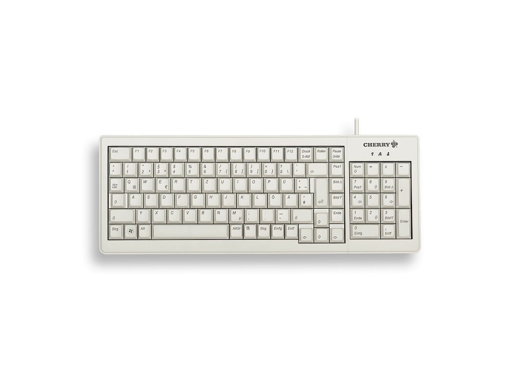 CHERRY XS G84-5200 tastatur Kontor USB + PS/2 AZERTY Fransk Grå