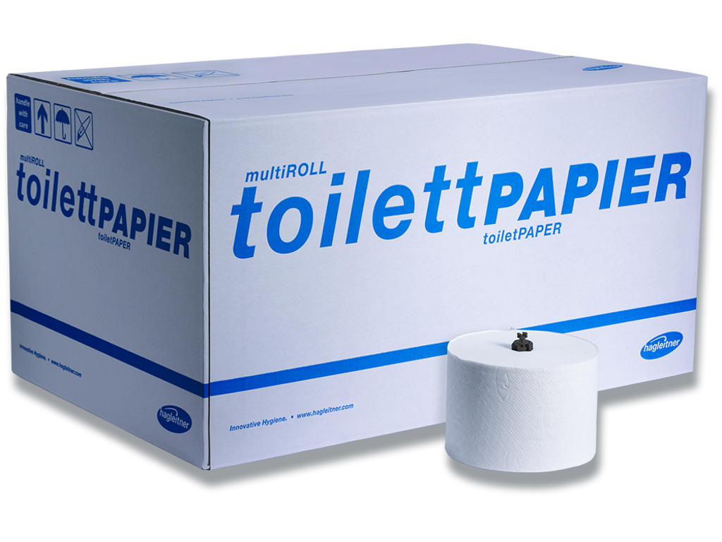 Toiletpapir, Udvendig oprulning, 3 lag, 32 ruller, Abena Hagleitner System
