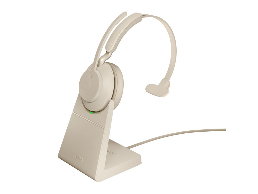 Jabra Evolve2 65 Headset Trådløs Kontor/Callcenter USB Type-A Bluetooth Beige