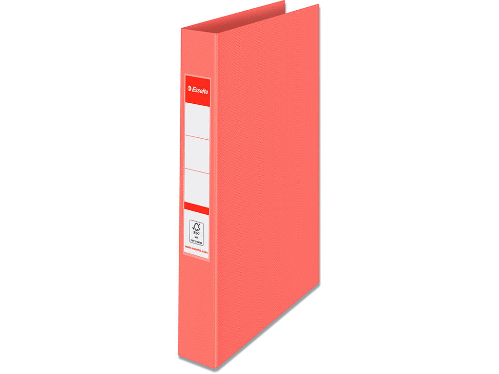 Ringbind, A4, 2 O-ringe, Ø25 mm, 4.2 cm, Koral, Esselte Colour'Breeze
