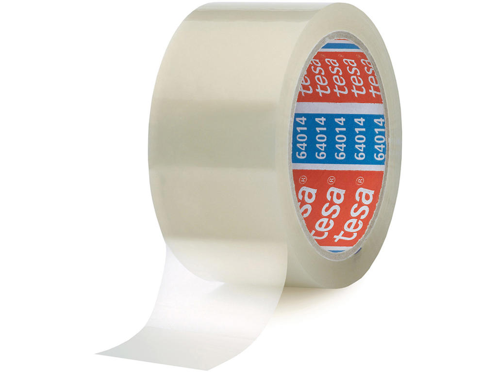 Tape - emballage, 50mm x 66m, Transparent, 1 rulle, Tesa 64014
