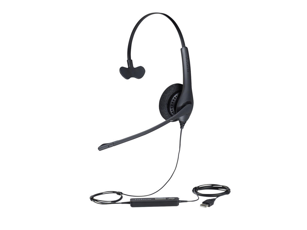 Jabra Biz 1500 Headset Ledningsført Kontor/Callcenter Bluetooth Sort