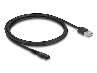 DeLOCK 90986 el-ledning Sort 1,2 m USB A 2-polet