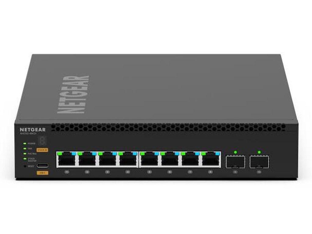 NETGEAR MSM4310 Administreret L3 2.5G Ethernet (100/1000/2500) Strøm over Ethernet (PoE) 1U Sort