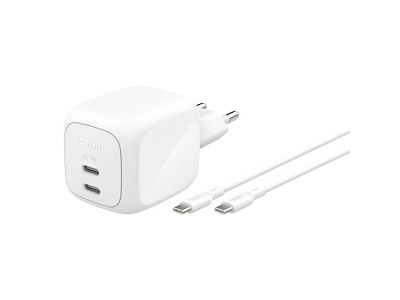Belkin WCH020KQ2MWH-B6 oplader til mobil enhed Universel Hvid Vekselstrøm Hurtig opladning Indendørs