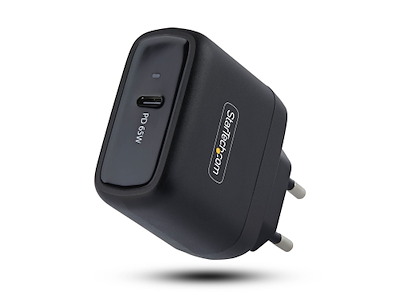 StarTech.com 1065EB-WALL-CHARGER oplader til mobil enhed Universel Sort Vekselstrøm Hurtig opladning Indendørs