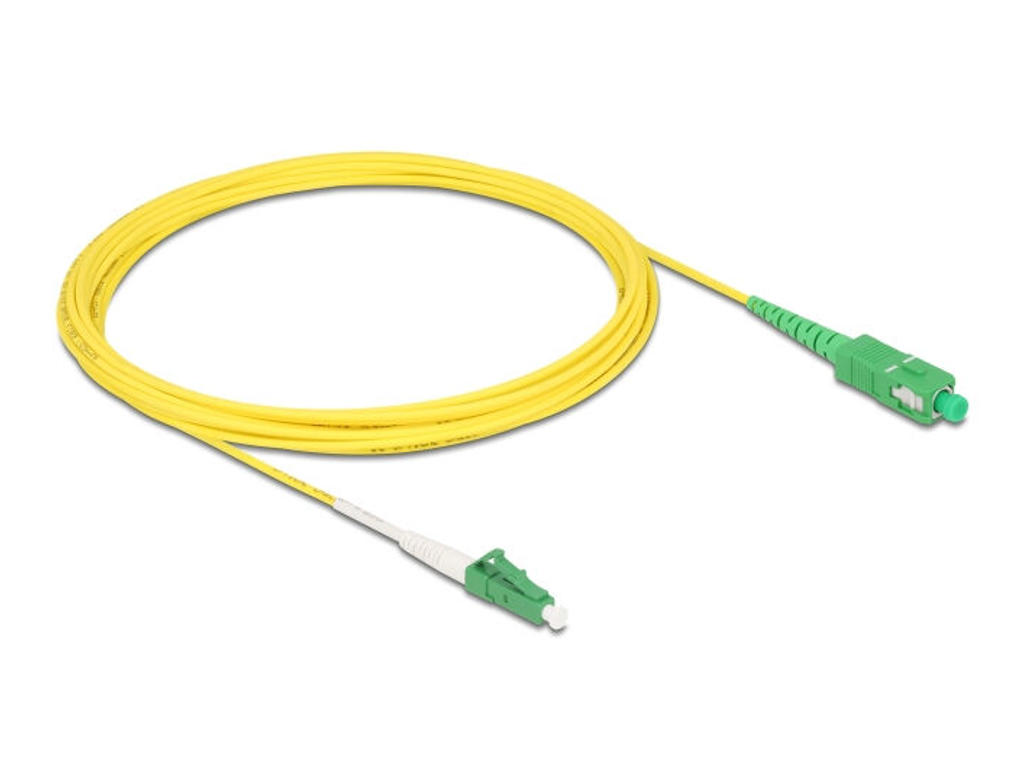 DeLOCK 83865 InfiniBand og fiberoptisk kabel 5 m LC SC LC/SC Gul