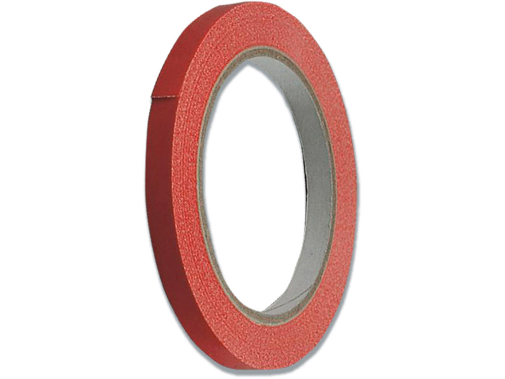 Tape - poselukker, 9mm x 66m, Rød, 1 rulle, Expotape 