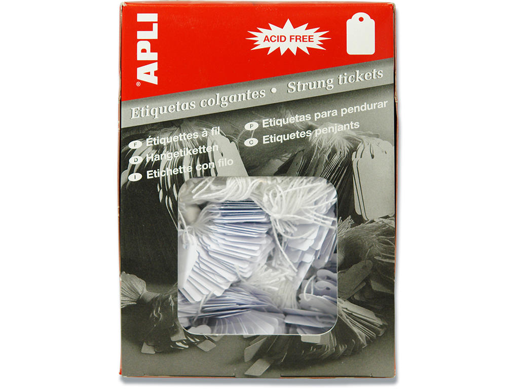 Hængeetiketter 15x24mm, 1000 stk.
