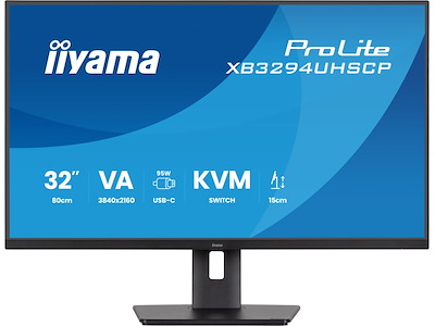 iiyama ProLite XB3294UHSCP-B1 computerskærm 80 cm (31.5") 3840 x 2160 pixel 4K Ultra HD Sort