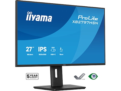 iiyama ProLite XB2797HSN-B1 computerskærm 68,6 cm (27") 1920 x 1080 pixel Fuld HD LCD Sort