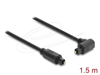 DeLOCK 90929 lydkabel 1,5 m Toslink Sort