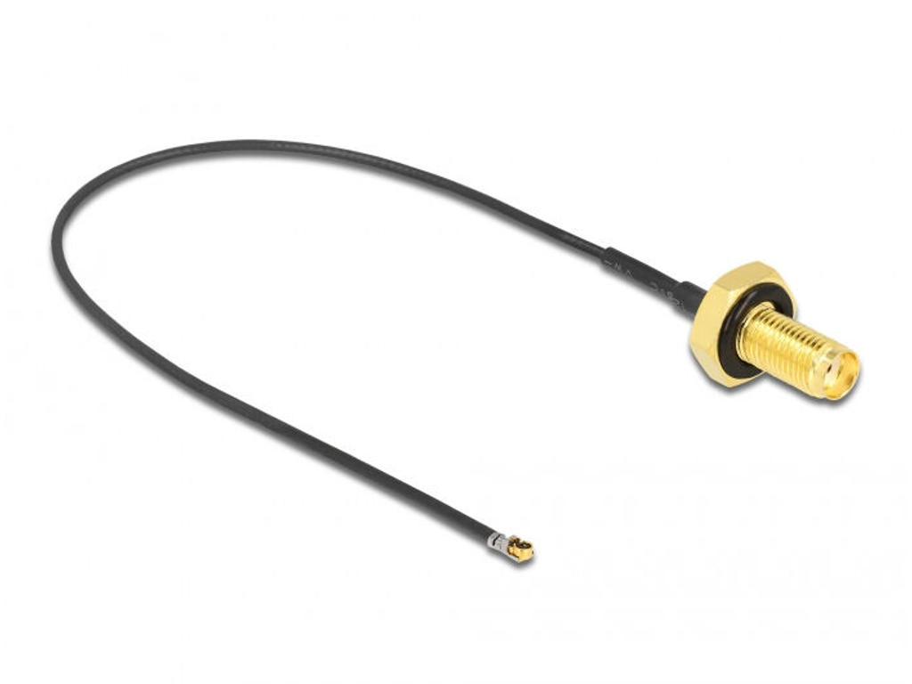 DeLOCK 12663 koaxial kabel 0,2 m SMA MHF 4L LK Sort