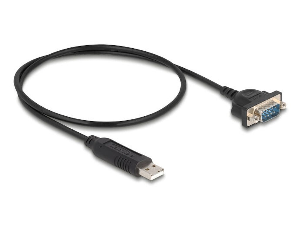 DeLOCK 66470 serielkabel Sort 0,5 m USB Type-A RS-232