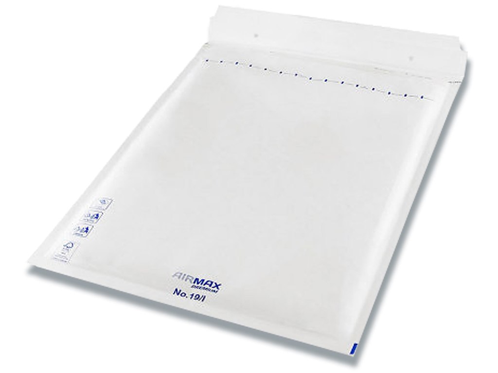 Boblekuvert, Indvendig: 295x445 mm, Hvid, 1 stk, Airmax No. 19/I W9
