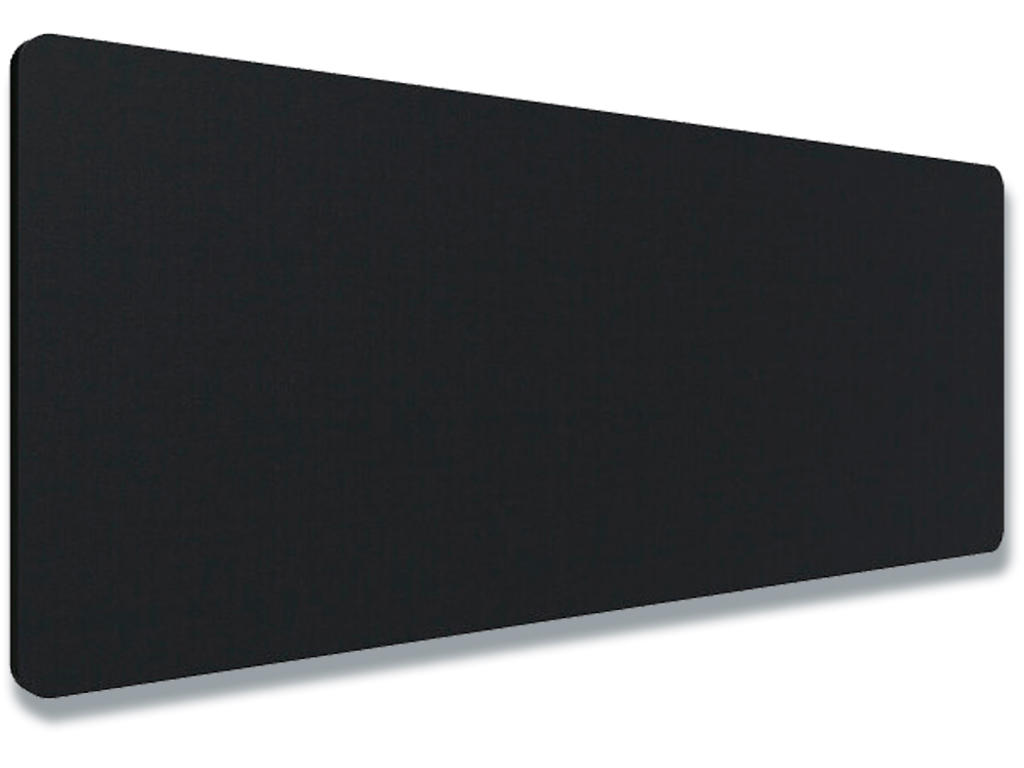 Bordskærm Sort Fiji Stof 1800x700mm, Lintex Edge