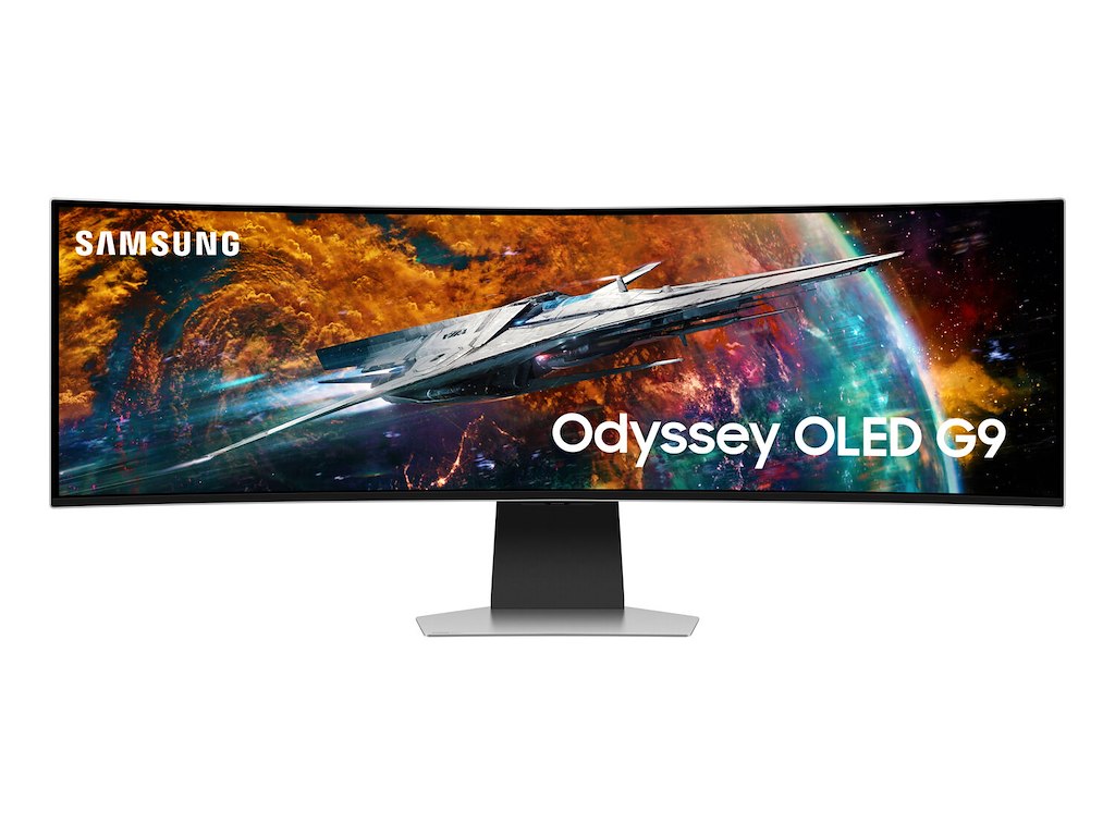 Samsung G95SC computerskærm 124,5 cm (49") 5120 x 1440 pixel Dual QHD OLED Sølv
