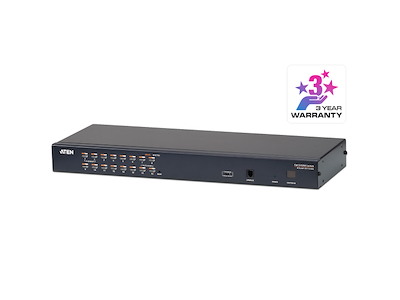 ATEN KH1516A KVM Switch Stativ-montering Sort