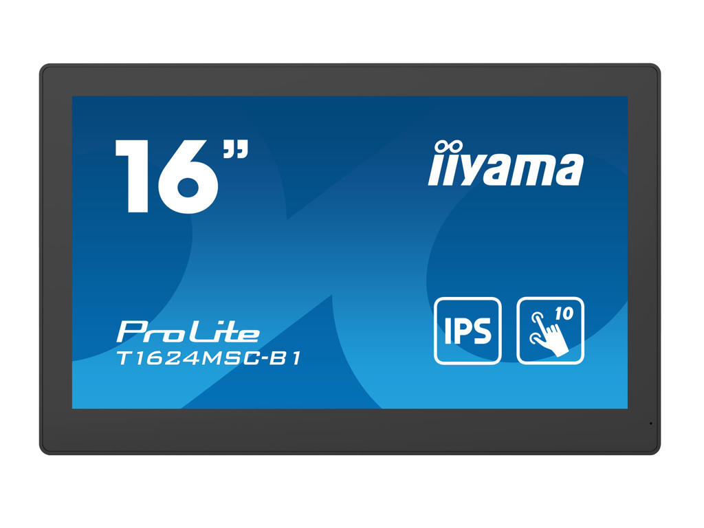 iiyama T1624MSC-B1 skilte display Interaktivt fladpanel 39,6 cm (15.6") LED 450 cd/m² Fuld HD Sort Berøringsskærm 24/7