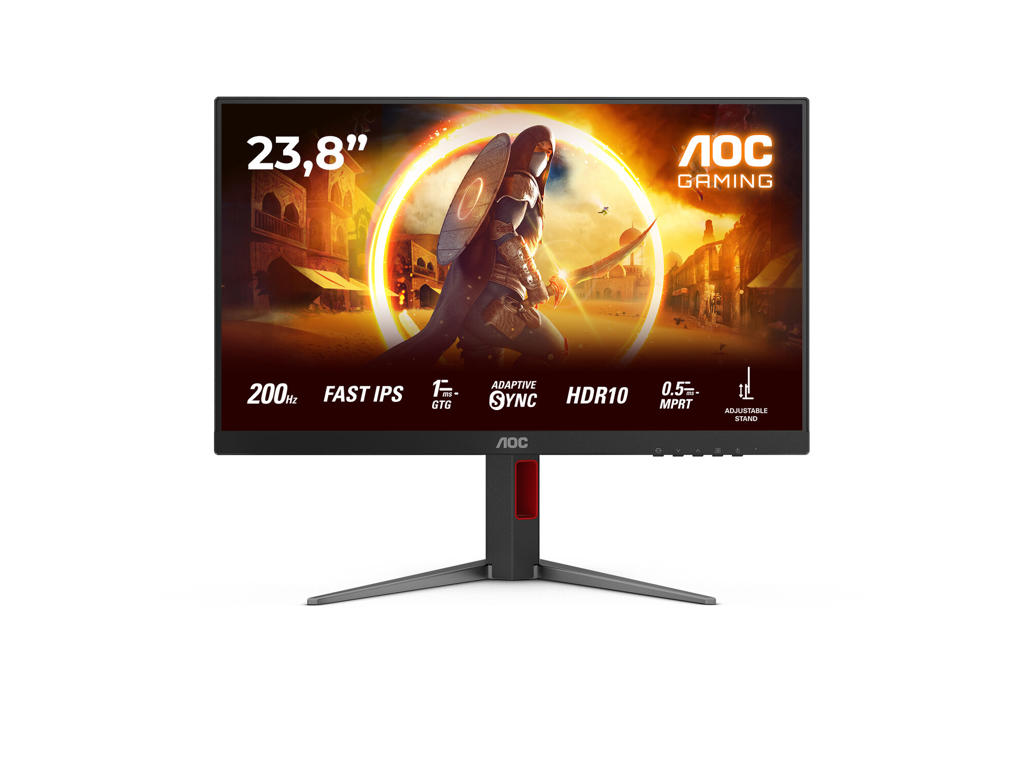 AOC G4 24G4HA computerskærm 60,5 cm (23.8") 1920 x 1080 pixel Fuld HD LED Sort, Rød