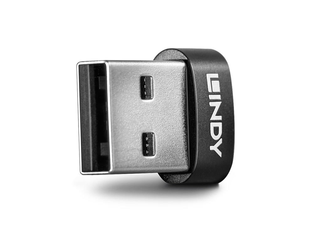 Lindy 41884 kabel kønsskifter USB Type-A USB Type-C Sort