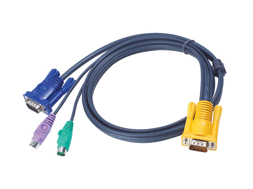 ATEN 2L-5210P KVM-kabel Sort 10 m