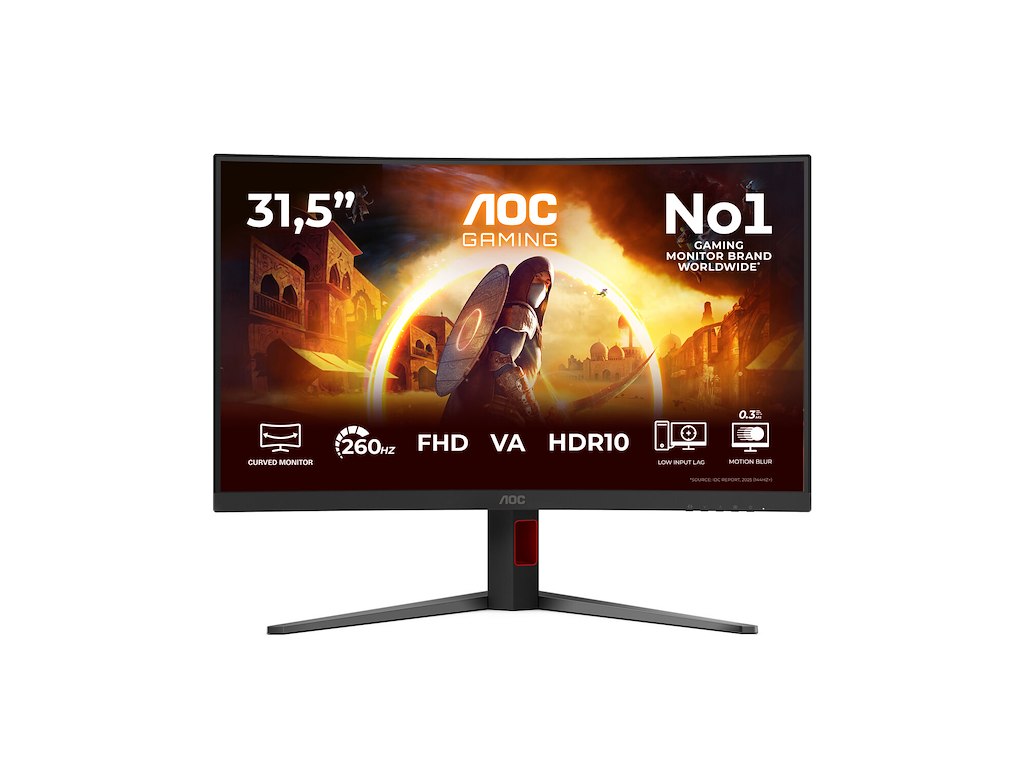 AOC G4 C32G4Z computerskærm 80 cm (31.5") 1920 x 1080 pixel Sort, Rød