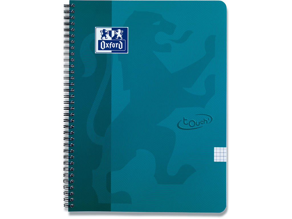 Notesblok, A4+, Kvadreret, Turkis, Oxford Touch Scribzee