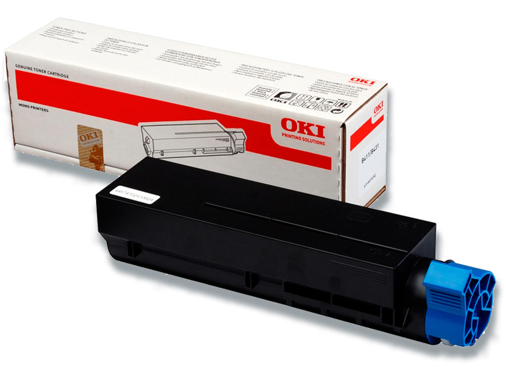 Toner, B411-B431, Black-sort, 3.000 sider, OKI 44574702