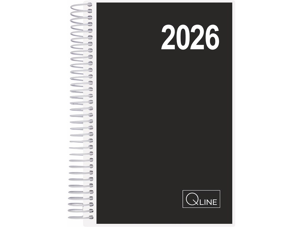 Kalender, 2026, Dag, 11.7x17.1 cm, Q-Line 