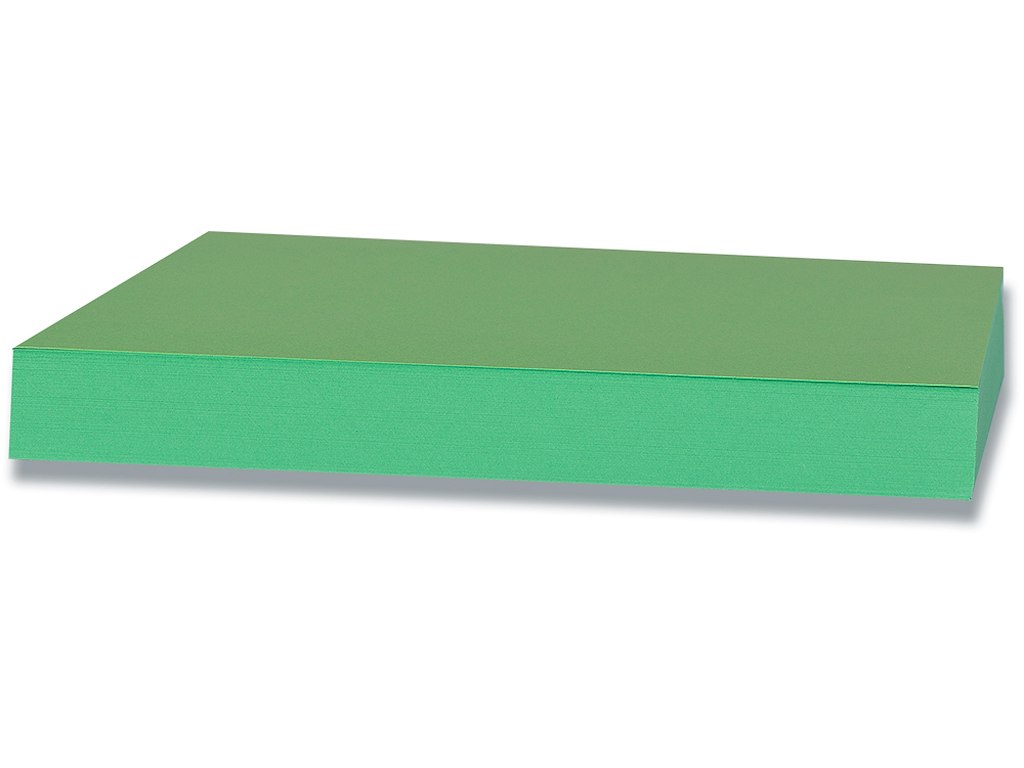Karton, A2, 180 g/m², Græsgrøn, 100 ark