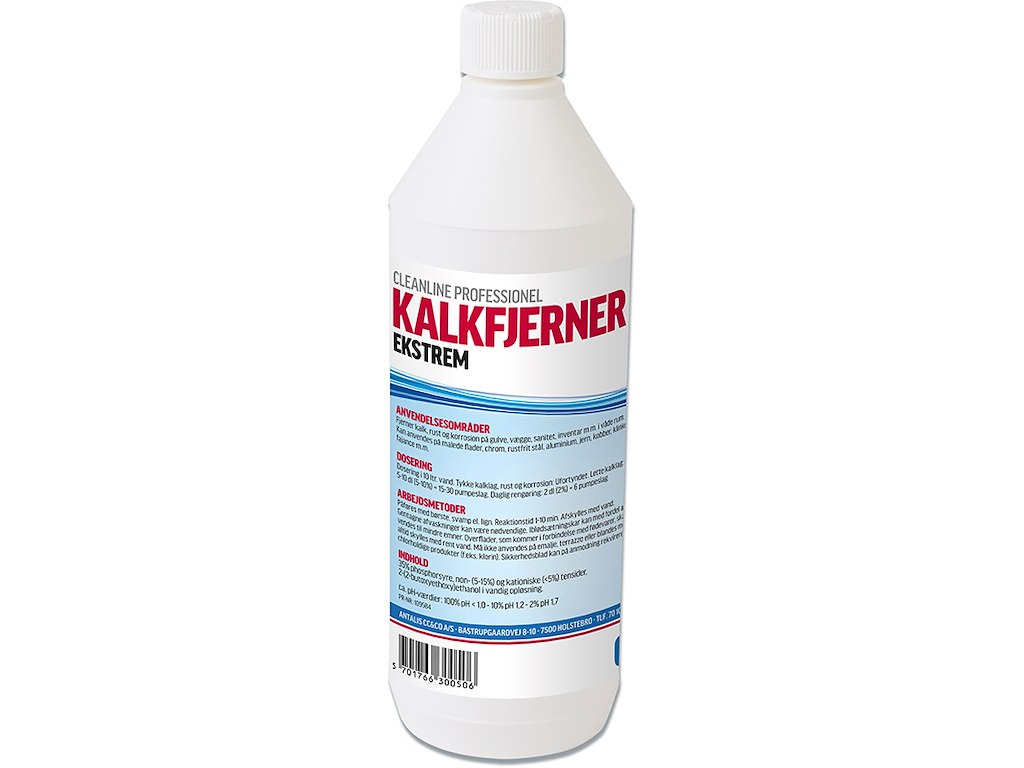 Kalkfjerner, Til sanitet, Flydende, 1000 ml, Cleanline Ekstrem 