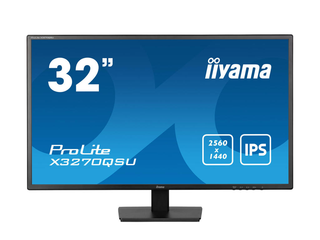 iiyama ProLite X3270QSU-B1 computerskærm 80 cm (31.5") 2560 x 1440 pixel Wide Quad HD LED Sort