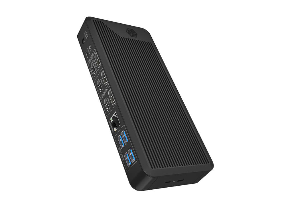 ICY BOX IB-DK2280AC Ledningsført USB4 Sort