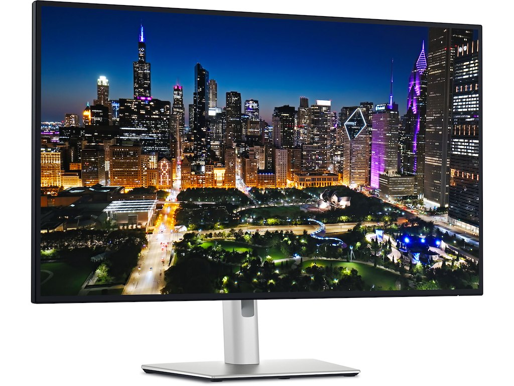 DELL UltraSharp U3225QE computerskærm 80 cm (31.5") 3840 x 2160 pixel 4K Ultra HD LCD Sort, Sølv